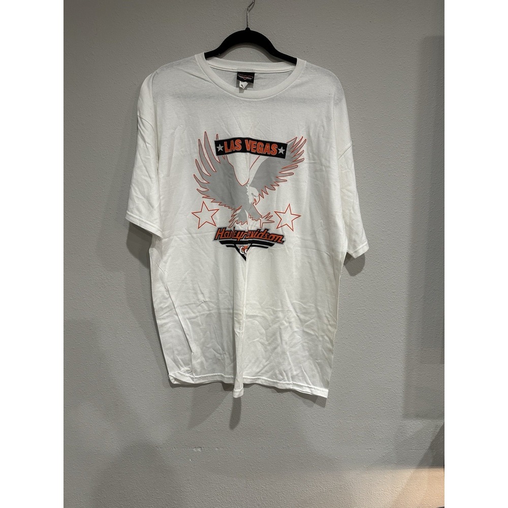 LAS VEGAS HARLEY DAVIDSON CAFE White T SHIRT MENS SIZE XL